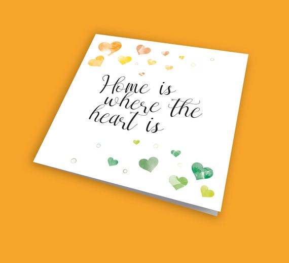 New Home Card Home Is Where The Heart Is