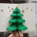 75% OFF Sale / 3D Christmas Tree Card (Korean) Deer Vintage with Envelope - festive, xmas, winter, snailmail, mail, O-Check Korea puff card