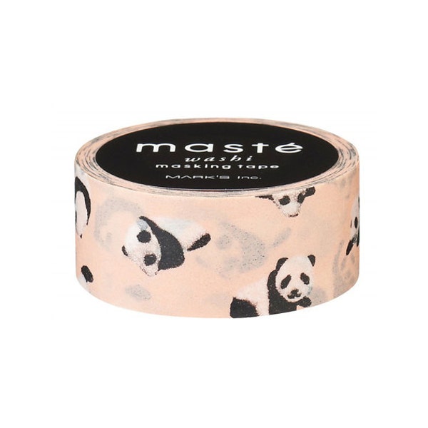Pink Baby Panda Washi Tape by Masté Masking Tape Japan - 2015 Nature Collection Animals Cute