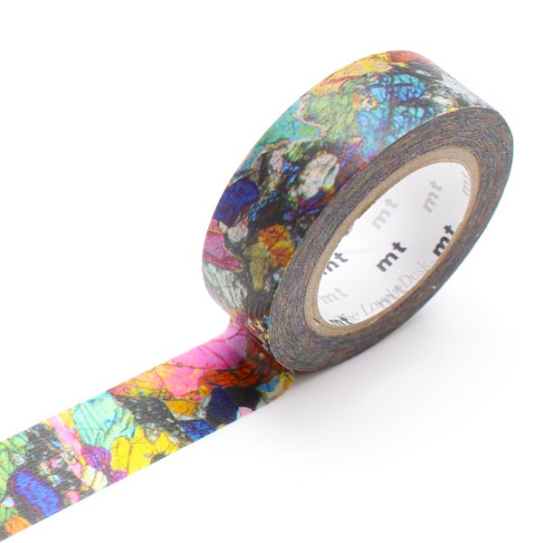 MT Rainbow Crystal Washi Tape - 2016 mt ex Phenocryst Washi Masking Tape - rock / diamond / mineral / nature / jewel