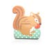 65% OFF SALE Squirrel Chipmunk Memo Note Pad (Die-Cut) - woodland animals scrapbook memo sheet polka dot forest animal nature cute japanese