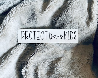 Protect Trans Kids Decal - Transgender Decal - Queer - LGBTQIA+ - Say Gay