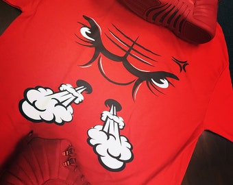 gym red 12s shirt