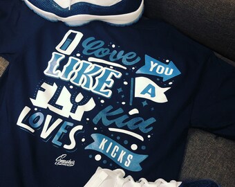 Shirt Match Jordan 11 Blue Snakeskin Feeds you Tee