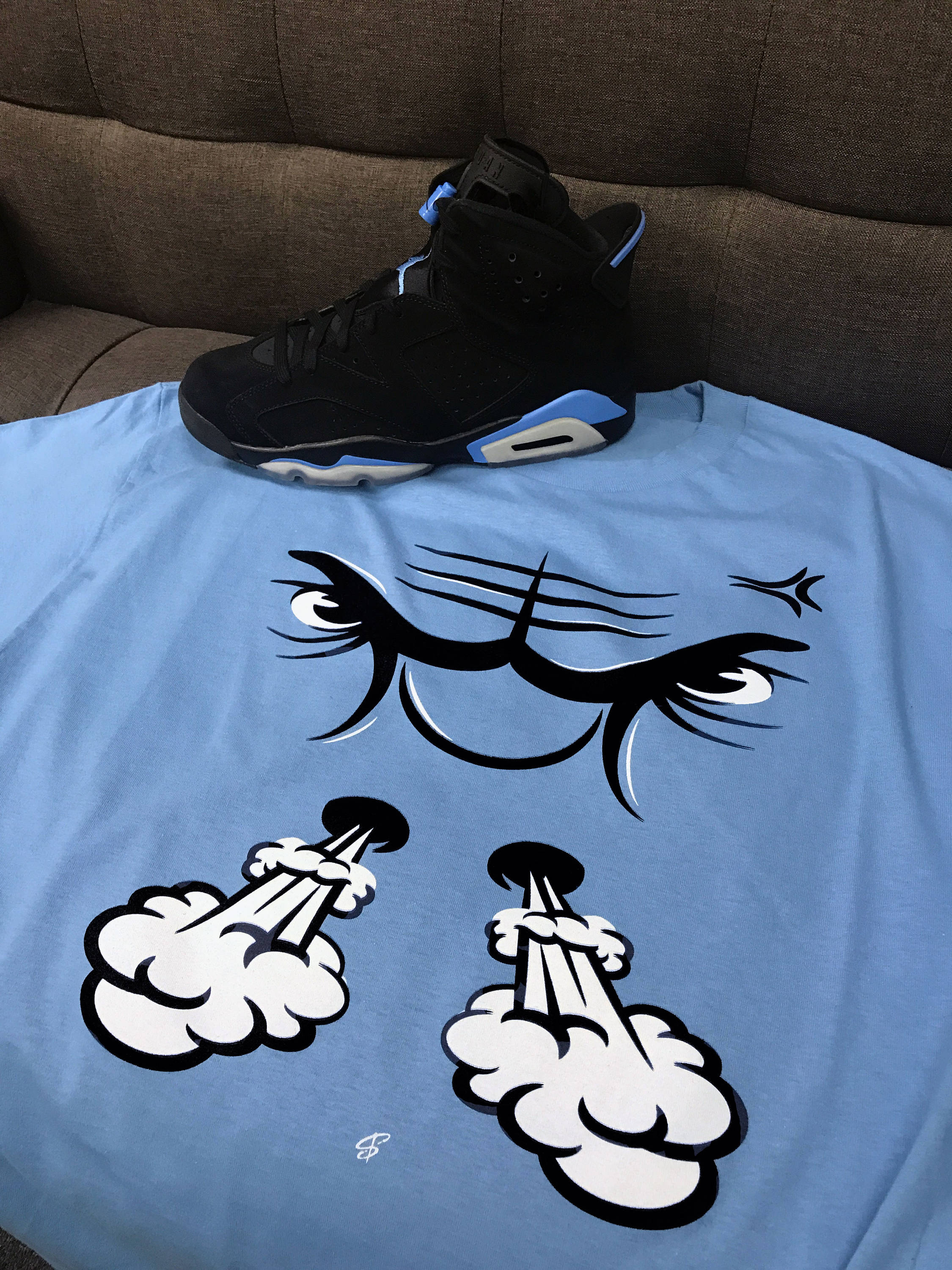 jordan 6 unc shirt