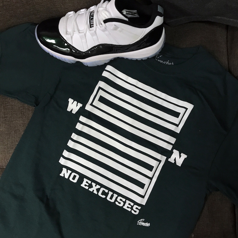 jordan 11 emerald t shirt