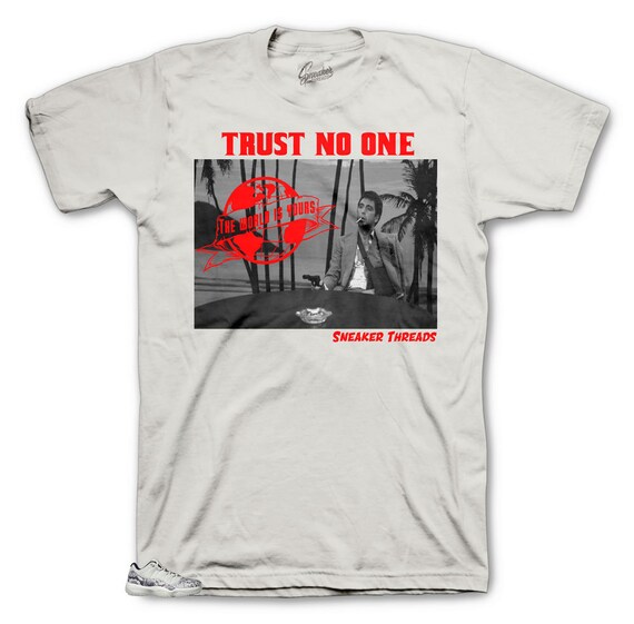 grey snakeskin 11s shirt
