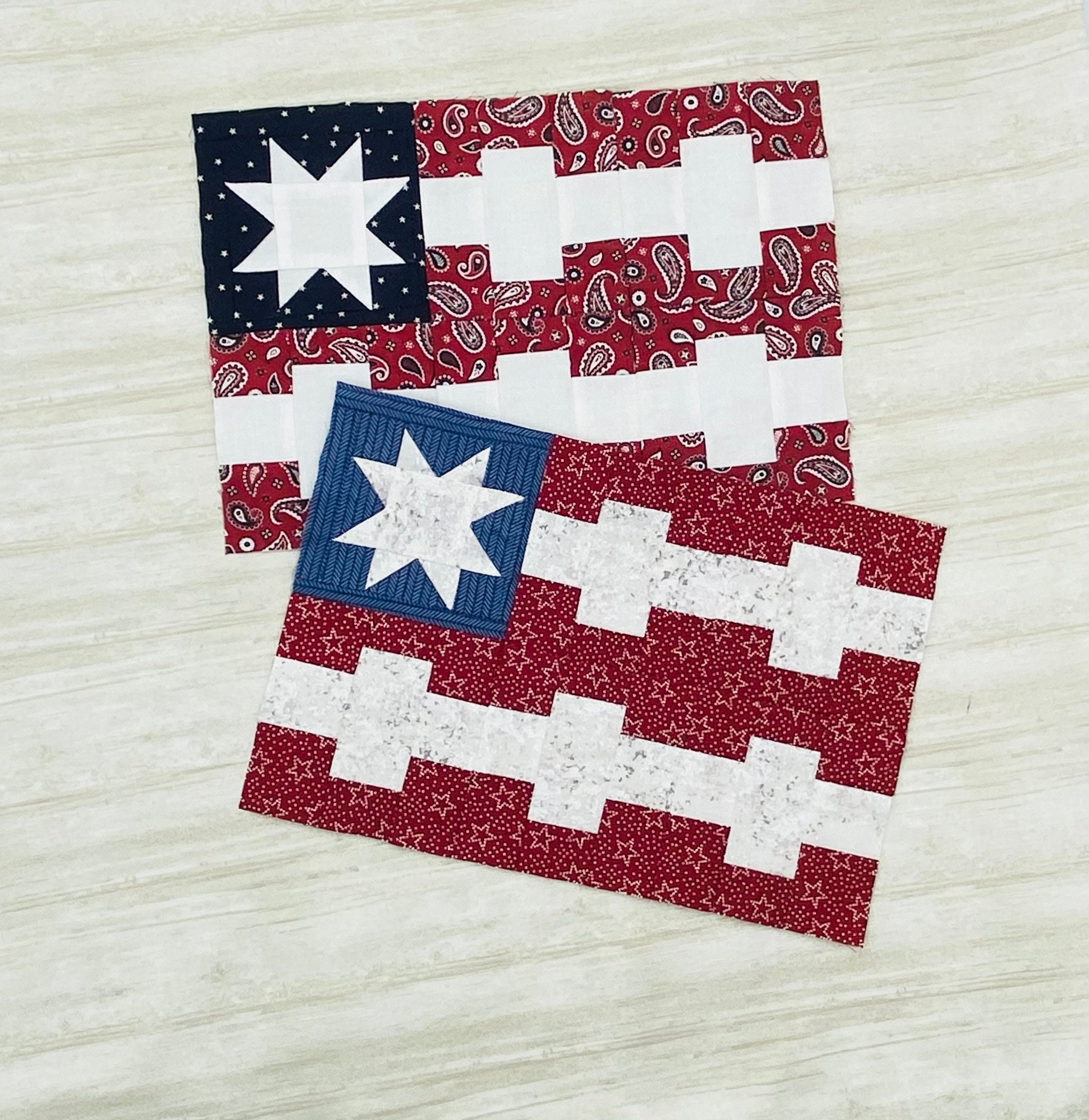 Quilt Block Pattern American FlagPDF Digital Etsy