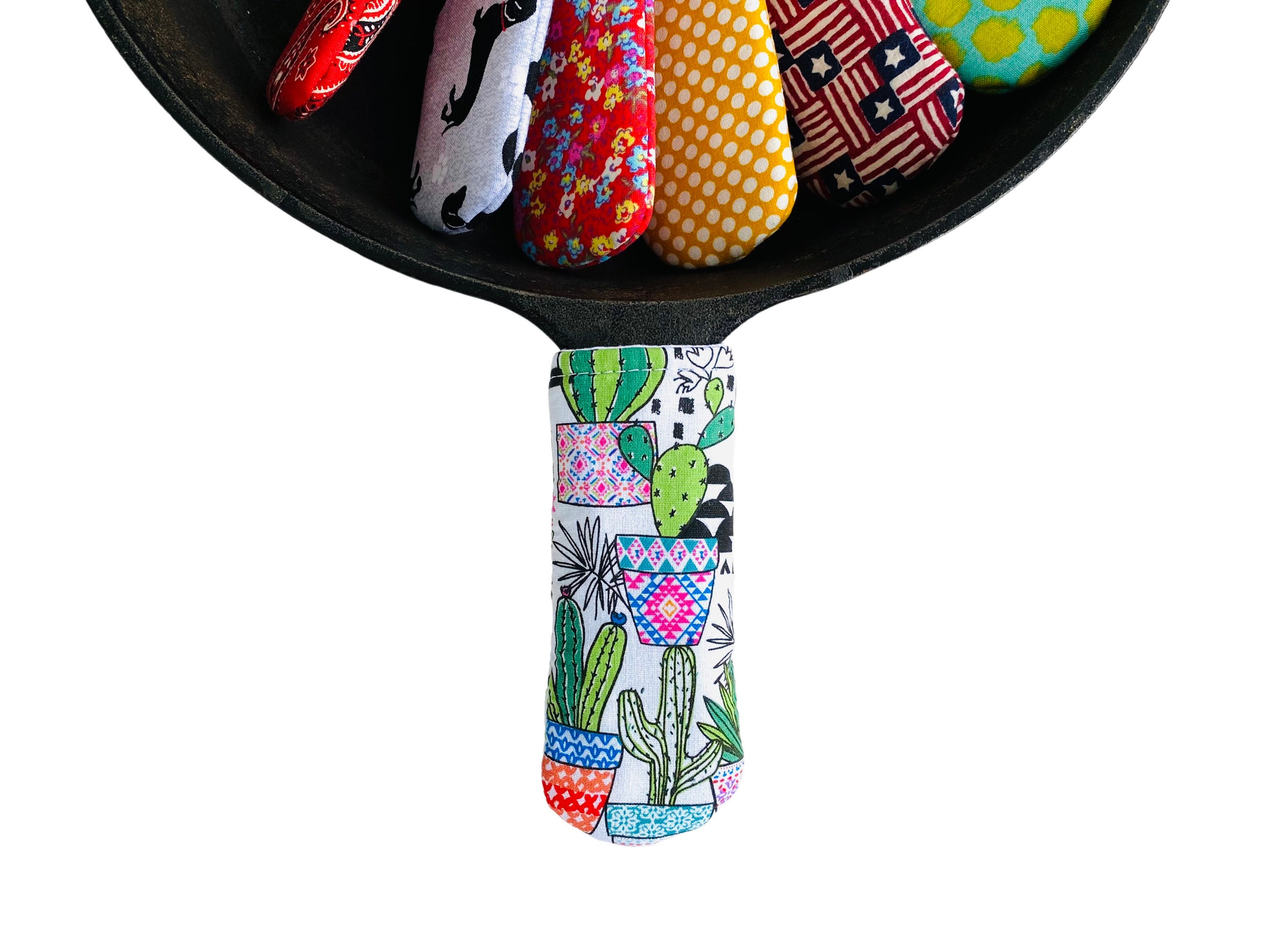 Cactus Succulents Potted Plants Cast Iron Skillet Pan Handle Etsy