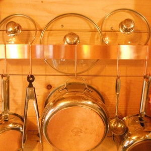 Wall Mounted Solid Copper Pot Rack   (FREE SHIPPING)