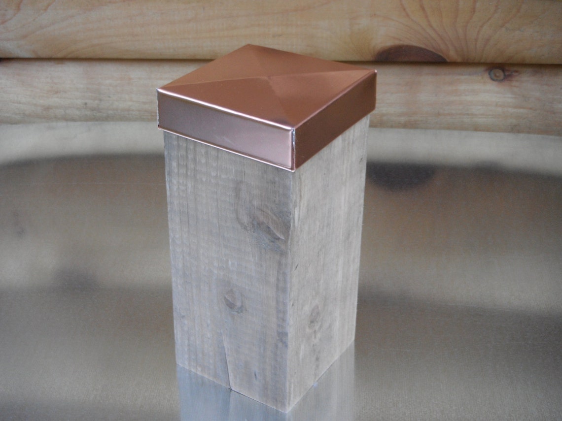 Solid Copper Post Caps Etsy