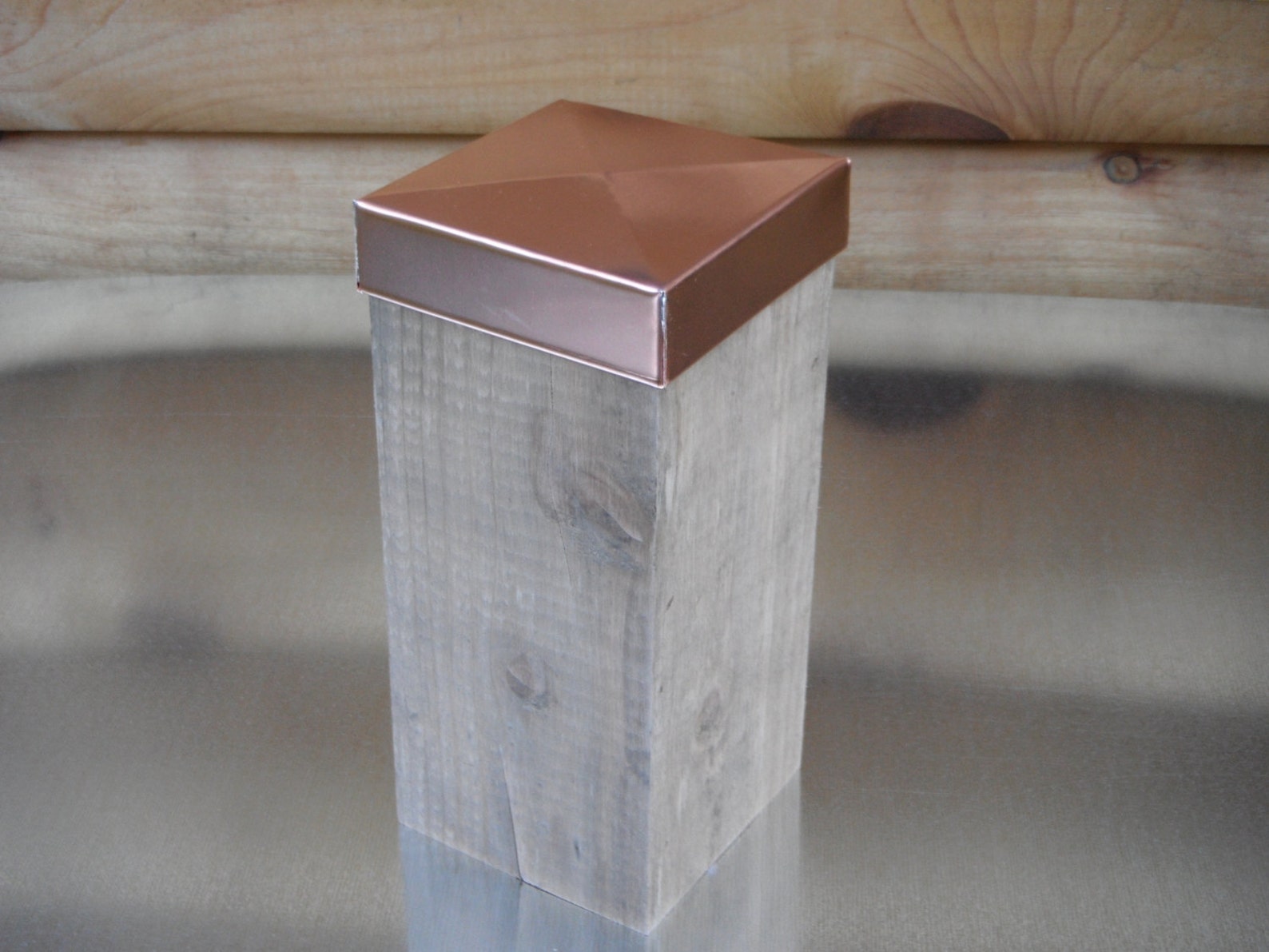 Solid Copper Post Caps Etsy