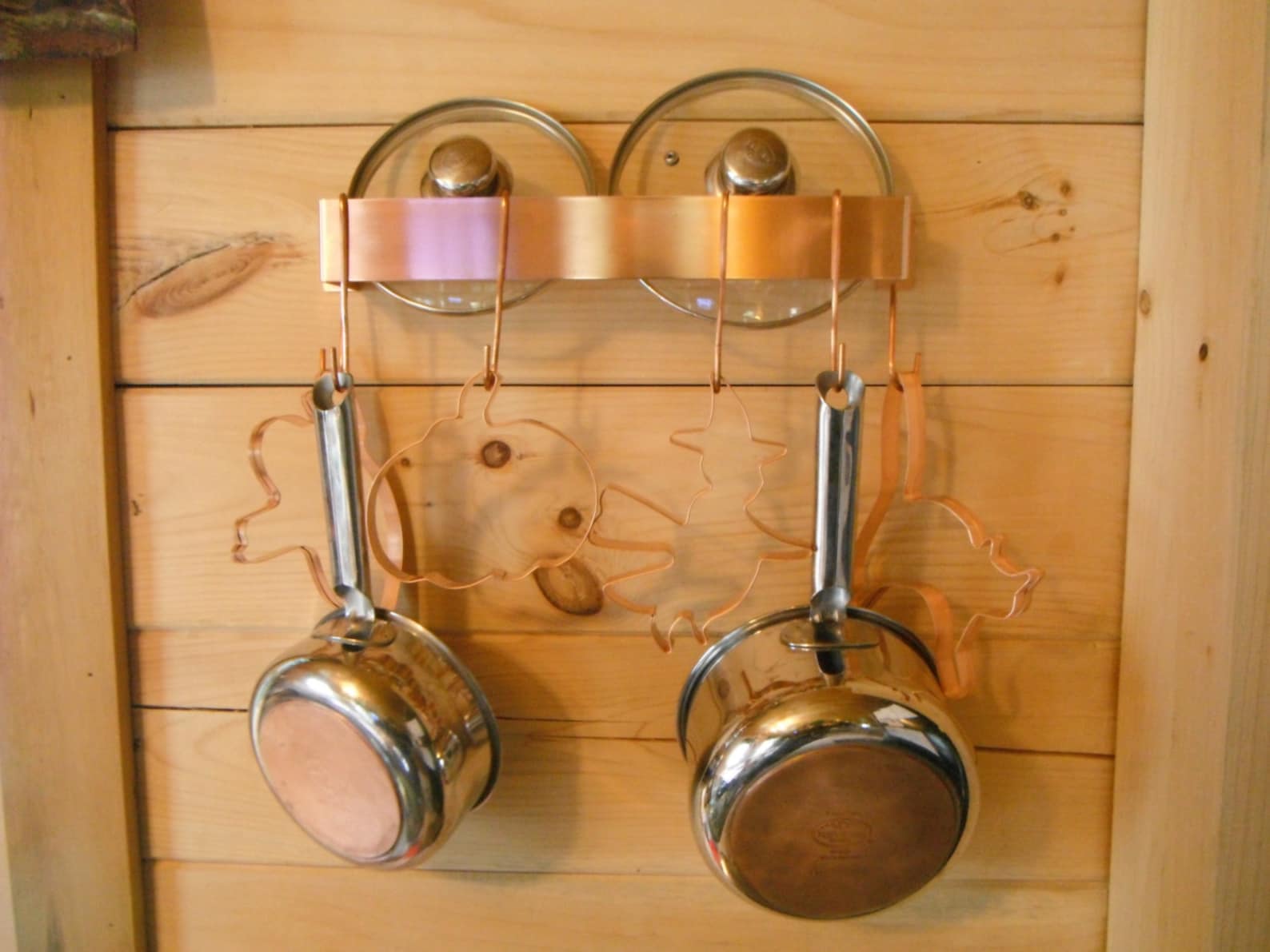 Solid Copper Pot Rack Wall Mounted Solid Copper Pot Rack (FREE SHIPPING) - Etsy
