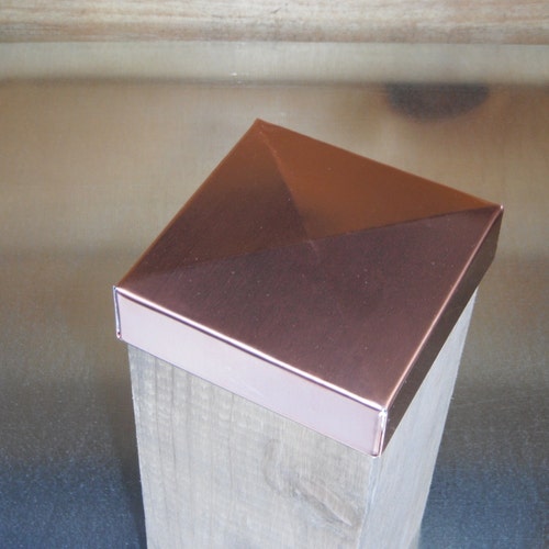 Solid Copper Post Caps Etsy