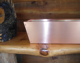 Solid Copper Free Standing Planter