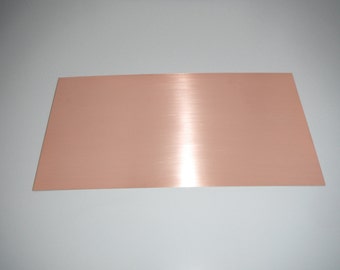 6" x 12" solid copper sheet (24 gauge, 20 gauge, 16 gauge)