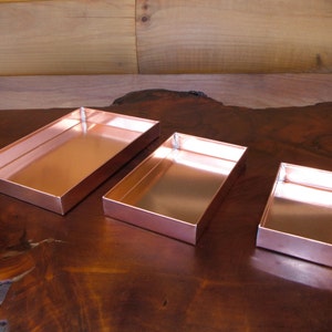 3 Pack Solid Copper Trays (FREE SHIPPING)