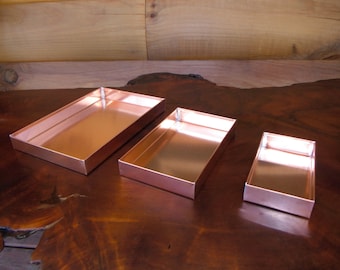 3 Pack Solid Copper Trays (FREE SHIPPING)