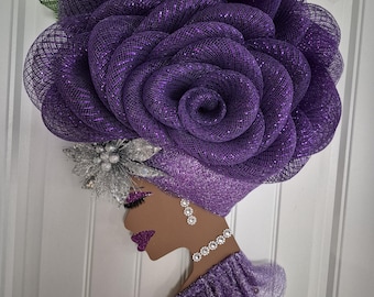 Purple Rose Diva Wall Hanging