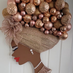 Rose Gold Festive Diva Wreath