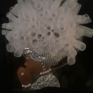 Praying Diva &quot; Queen Raisa&quot;Ethnic Wreath, Afrocentric.