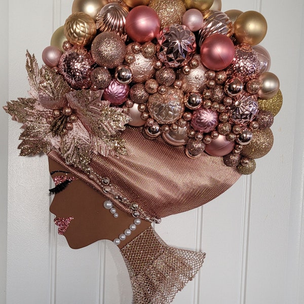 Rose Gold Diva Wreath