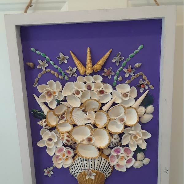 3D Seashell Bouquet, Seashell Art