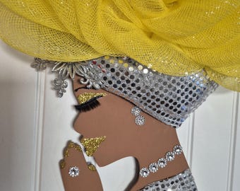 Yellow Rose Diva Wreath.