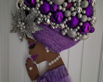 Purple and Silver Praying Lady, Purple and Silver Diva.