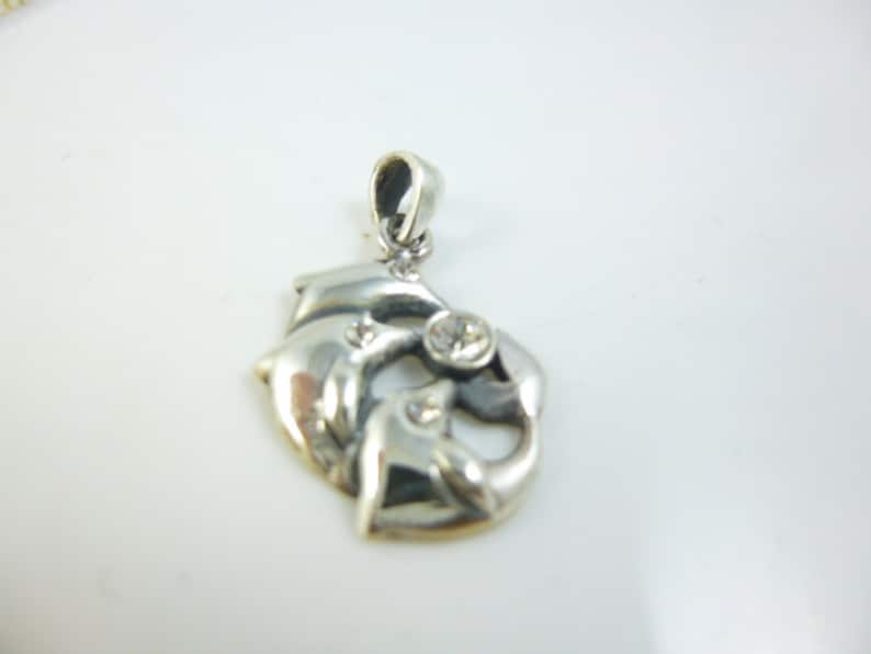 Nautical Jewelry Sterling Silver Dolphin Pendant Dolphin Necklace Dolphin Jewelry
