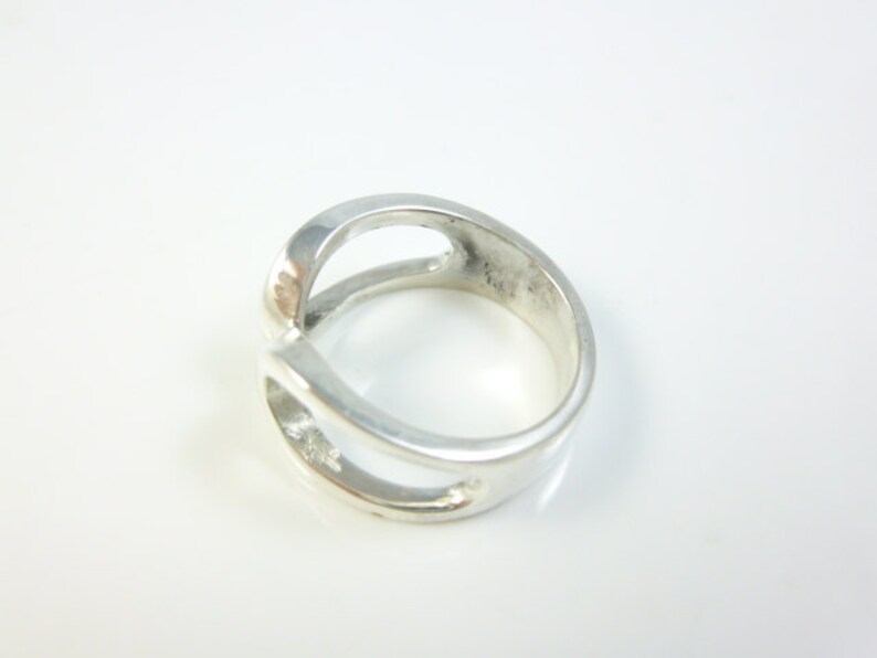 Abstract Ring Sterling Silver Ring