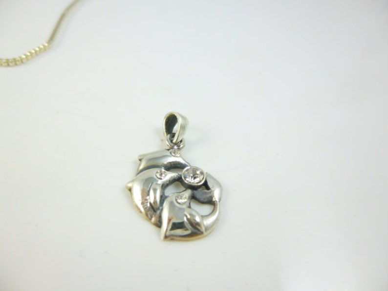 Nautical Jewelry Sterling Silver Dolphin Pendant Dolphin Necklace Dolphin Jewelry