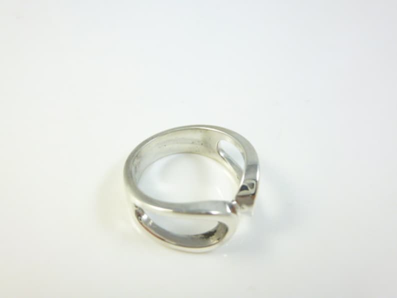 Abstract Ring Sterling Silver Ring