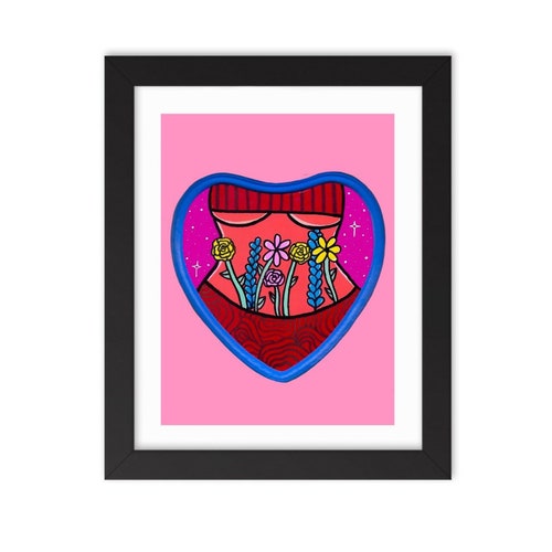 flower panties - fine art print