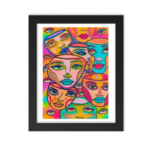 Friends in my head - fine art print