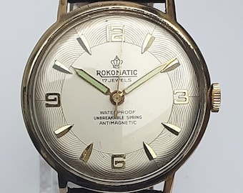 ROKOMATIC Armbanduhr für Herren um 1950