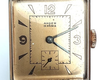 ANKER Vintage wrist watch for men or women form around 1940