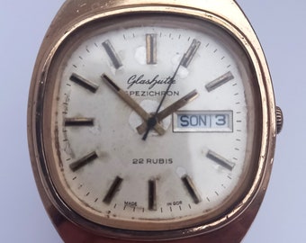 DDR GLASHÜTTE Automatic Spezichron Wrist Watch for men form about 1950