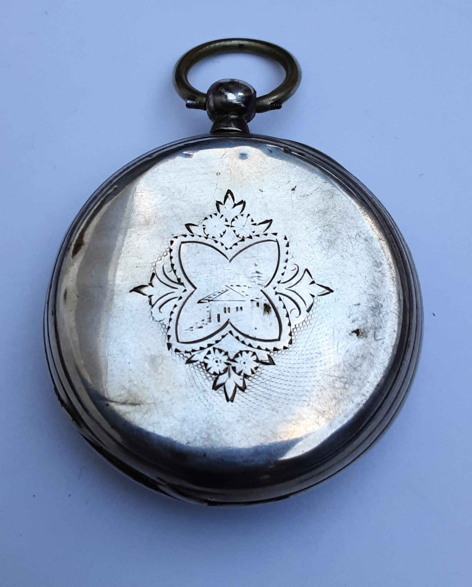 Montre à Gousset Ancienne N°9 Pour Homme - Mouvement à Clef - Vintage - Occasion