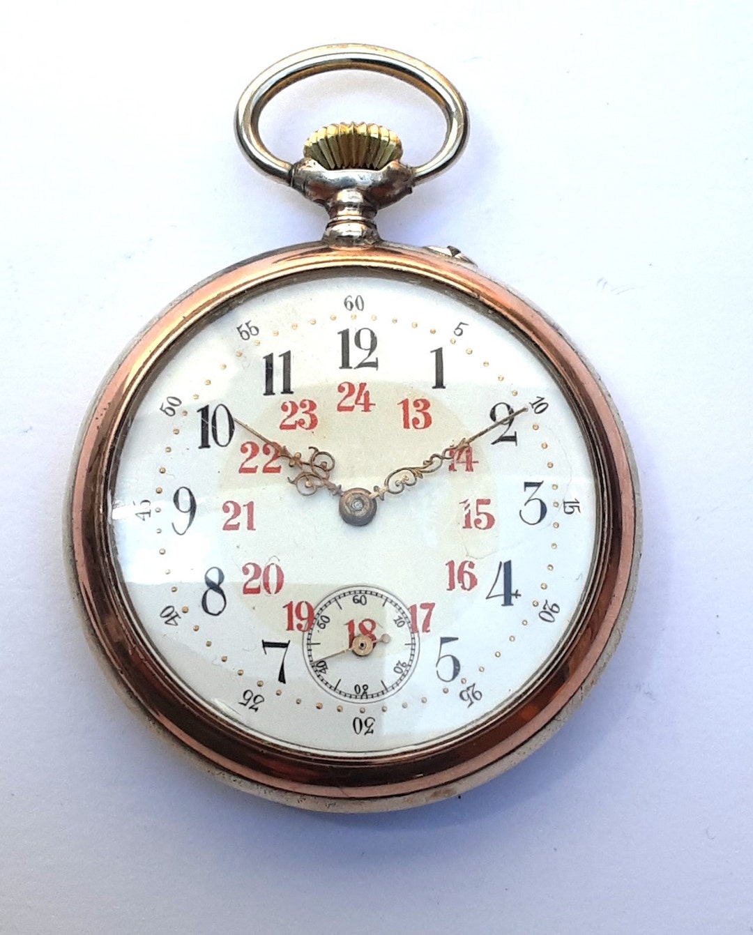 MONTRE À GOUSSET ancienne avec boitier de protection ARGUS 1890 - 1900 EUR 45,00 - FR
