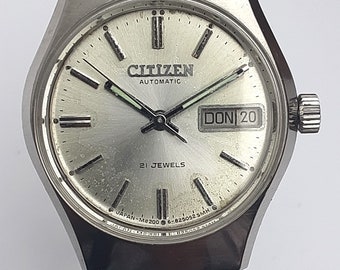 CITIZEN Orologio da polso vintage automatico per donna e uomo intorno al 1970