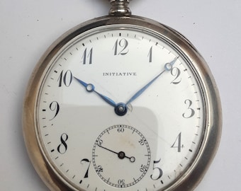 INITIATIVE, Pocketwatch from 1910 in silver