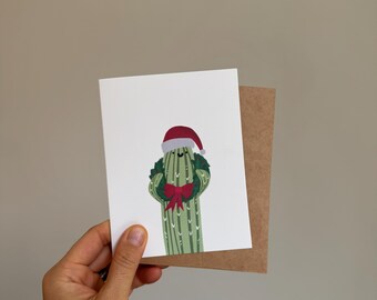 Santa Cacti, Holiday Greetings, Christmas Cards, Plant Lover, Desert Life, Succulents