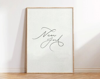 New York Poster (frame not included)