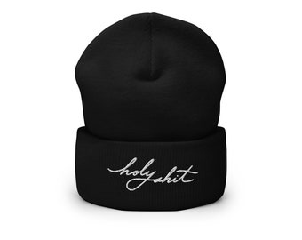 Holy Shit Beanie, Novelty Beanie, Funny Hat, Novelty Apparel, Humorous Hat, Funny Unisex