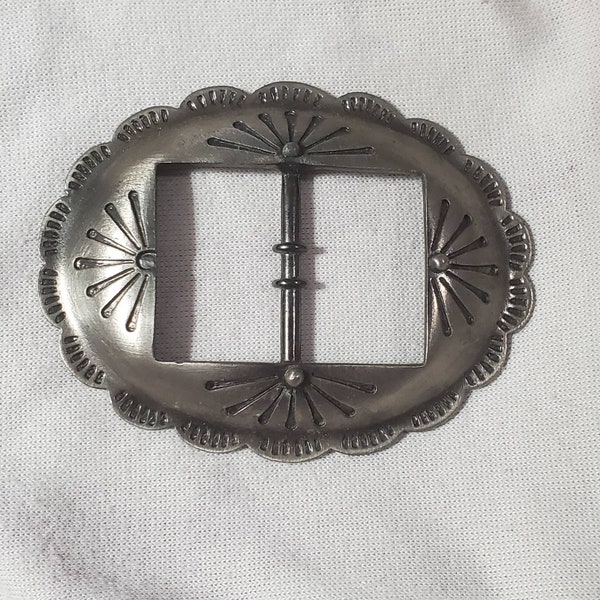 Vintage NOS Southwestern Style BELT BUCKLE Silver Tone - New Old Stock - 7 Available