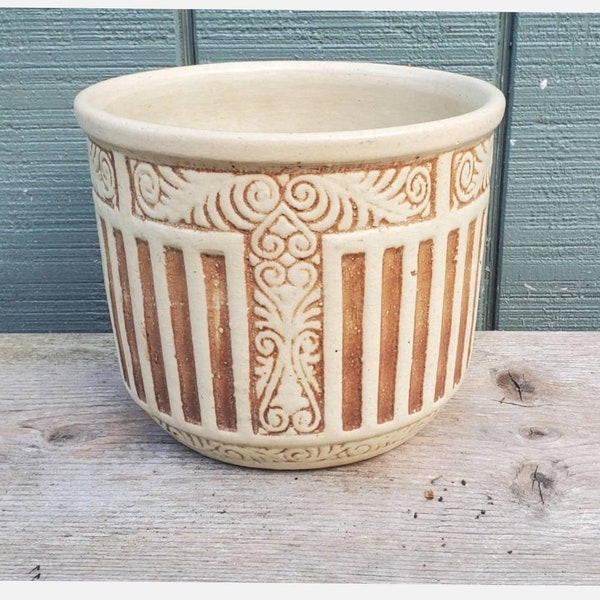 Pottery Jardiniere Etsy
