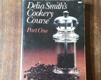 Vintage DELIA SMITH Cookbook of English recipes. A 1981 BBC Cookery course of traditional British dishes, Book 1.