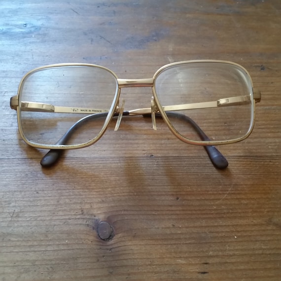 Vintage FRENCH BOHO STYLE Eyeglasses, square lens… - image 1