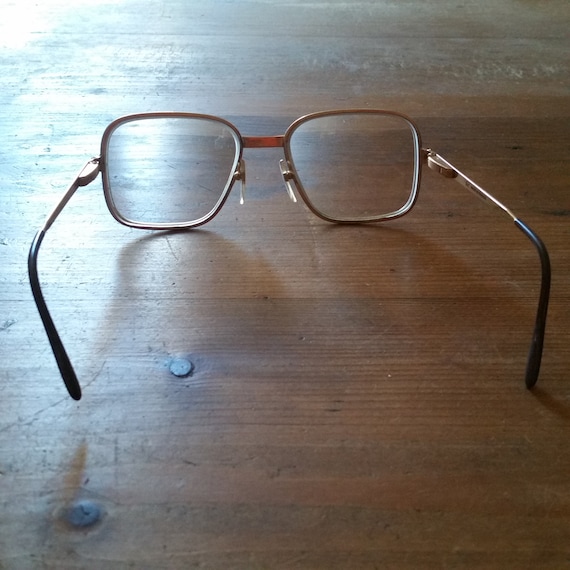 Vintage FRENCH BOHO STYLE Eyeglasses, square lens… - image 4